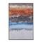 Multi Colored Contemporary Abstract Canvas Wall Art, 47" x 32"